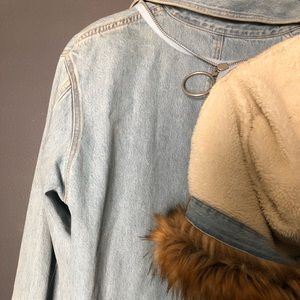 off white levis denim jacket